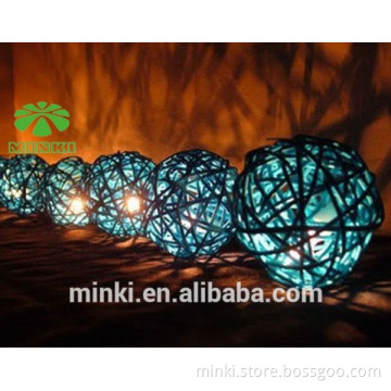LED SopoTek Crystal Ball cotton Powered Outdoor String Lights for Outside Garden Patio Party Christmas ,